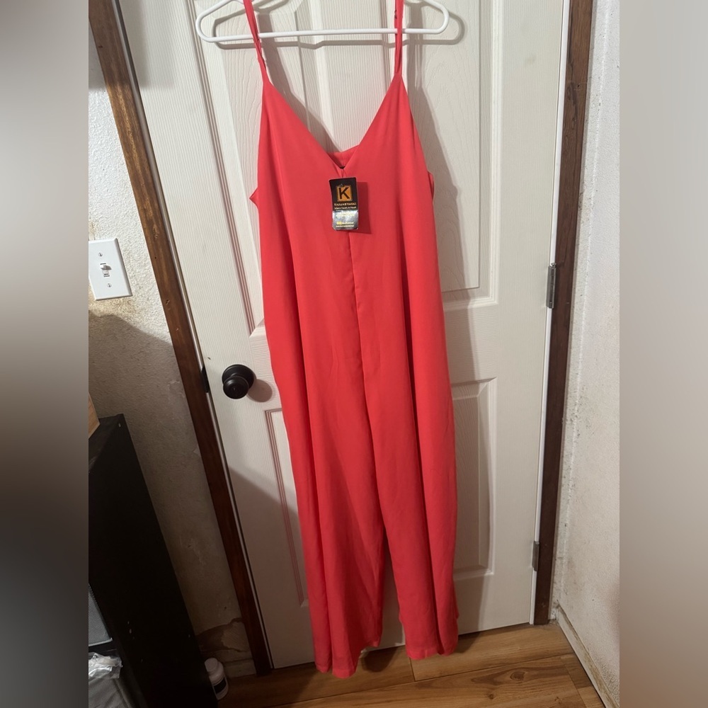 Kaulua'e Hawaii Coral jumpsuit
